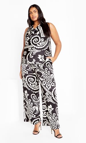 City Chic Women's Pant-Sienna Print4