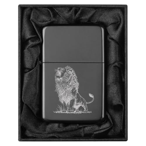 Encendedor en caja de regalo con forro de seda negro miniatura 1