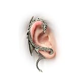 IRCOMULTI Gothic Dragon Ear Cuff Wrap for Women Flying Dragon Climber Crawler Earring Gold Animal Stud Earring Halloween Jewelry for Women