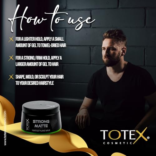 Cera para cabello Totex Hair Men 150 ml con fijación fuerte miniatura 6
