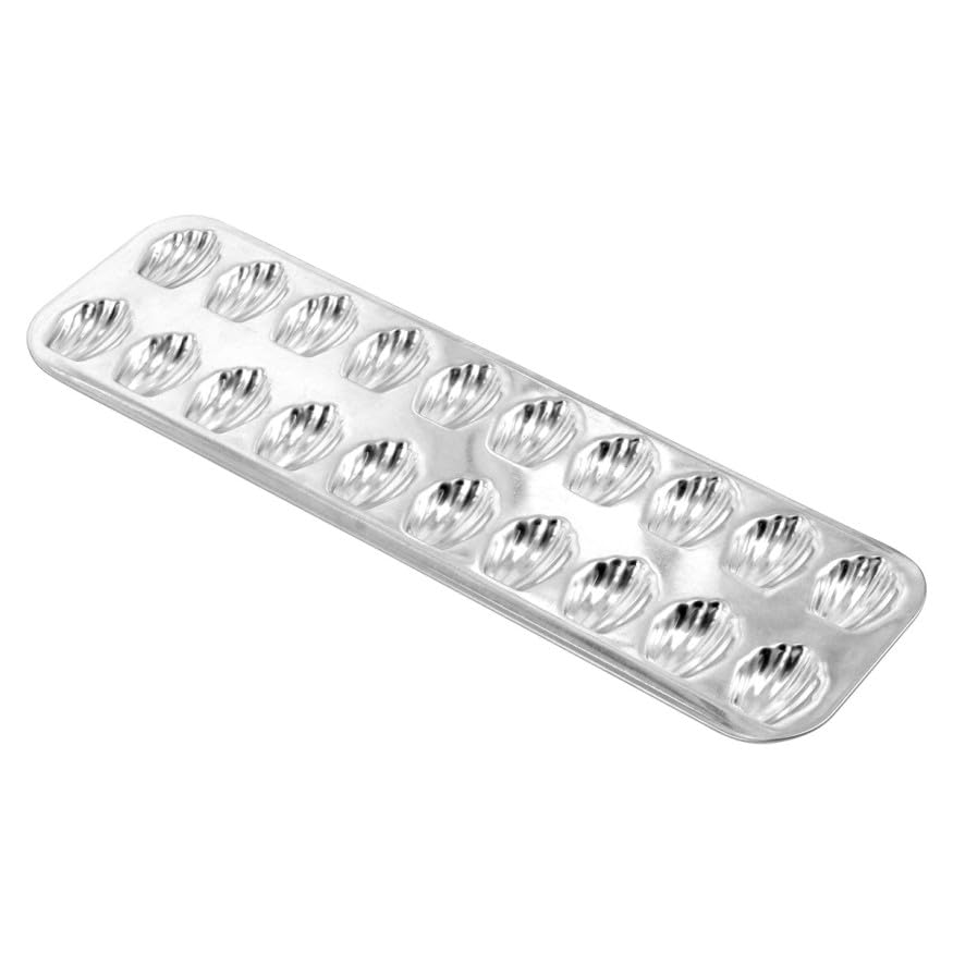 Moule 20 mini madeleines en fer blanc 40 cm - Alice Délice