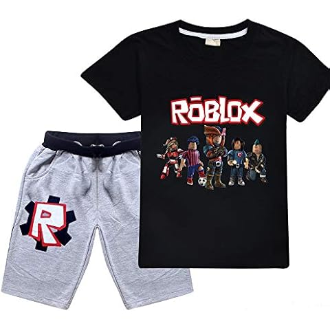 Boys Hoodies Girls Kids Outfits Cartoon Characters Pullover Cotton Sweatshirt Trousers Clothes Sets (black02, 9-10 Years) Cover