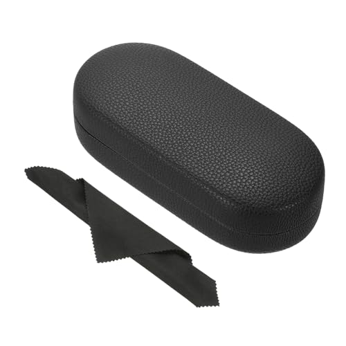 Image of PATIKIL Hard Shell Eyeglasses Case, PU Leather Large Glasses Case Litchi Grain Protective Sunglasses Organizer for Women Men
