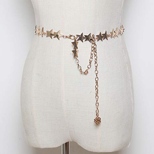 Nanxson Women's Metal Chain Waist Belt Skinny Belt Sweater Jeans Dress2