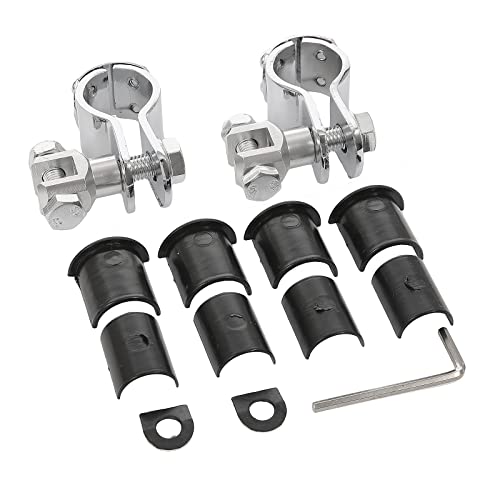 INNOGLOW Motorcycle Foot Peg Clamps 32mm 1.25