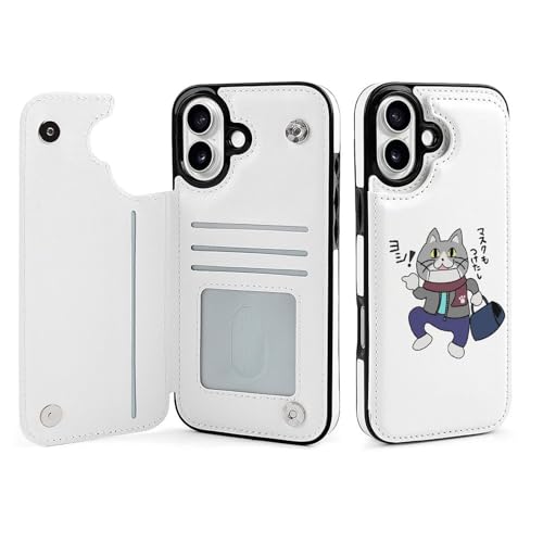 �d���L iPhone16Plus�p�P�[�X �蒠�^ �X�}�z�P�[�X �A�C�t�H��16�v���X�p�P�[�X PU���U�[ �S�ʕی� �ϏՌ� ���z�^ �J�[�h���[ �X�^���h�@�\ �C�菝�h�~ �l�C �g�уJ�o�[