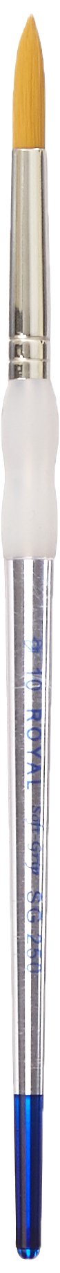Royal Brush Royal & Langnickel Soft-Grip Round, Gold Taklon, Size 10 Paintbrush