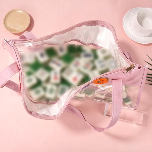 Bolsa transparente impermeable para fichas Mahjong miniatura 4
