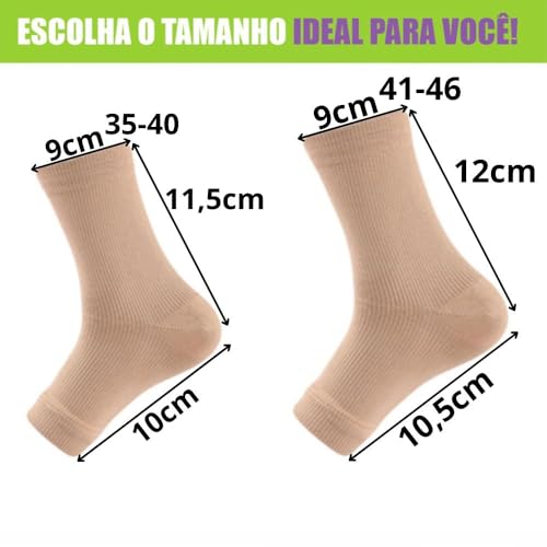 Par de Meias Ortopédica De Alta Compressão Alivio De Dores Inchaços Para Tratamento Fascite Esporão