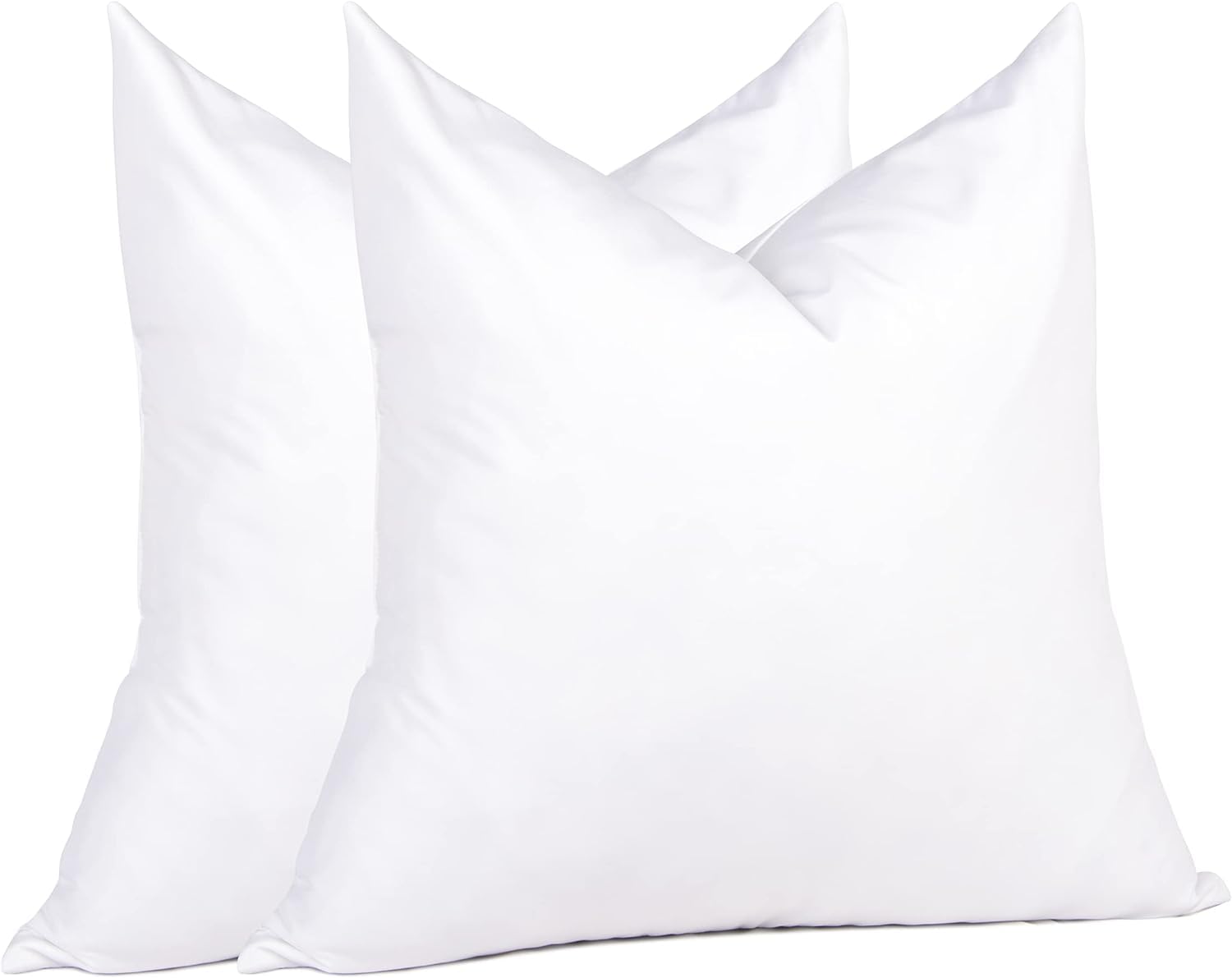 puredown® 12x12 Feather Pillow Inserts, Pack of 2 Throw Pillow Inserts for Bed, Couch and Home Decor