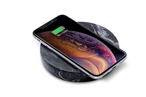 Eggtronic Real Marble Wireless Charging - Powerful and Elegant 10W Wireless Charger for Smartphones, Qi Wireless Certified, Compatible with Apple iPhone, Samsung Galaxy, Huawei - Designed in Italy