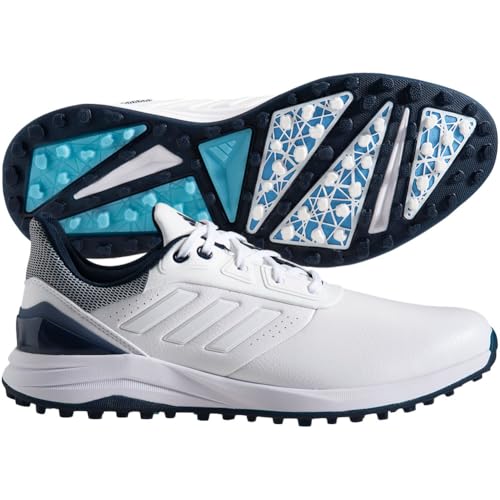 adidas Herren Solarmotion 24 Lightstrike Golfschuhe Golfschuh, Ftwrwhite/Ftwrwhite/Prelovink, 7.5 – Ansicht 2