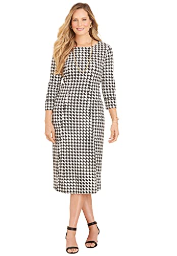 Catherines Women's Plus Size Liz&Me Ponte Knit Dress