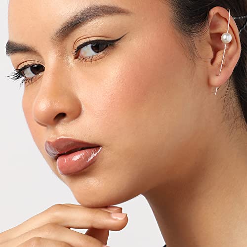 Image of SOHI Designer Cuff Earrings for women & girls, cute earrings for girls, fancy earrings for women stylish, fashion jewellery for women, Light Weight stylish, Cuff Earring, One Ear Cuff, Ear wire