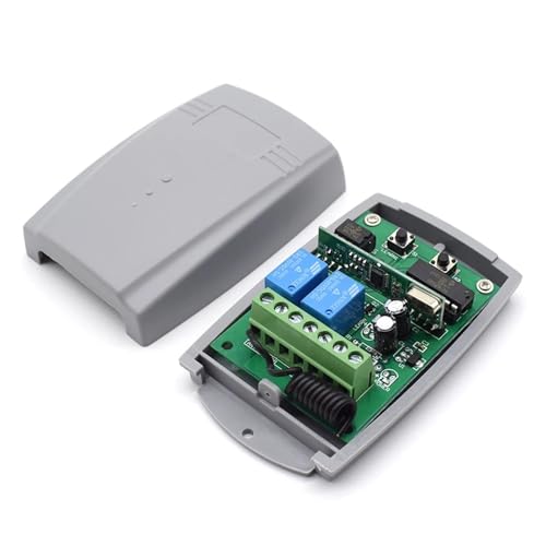 AYJYZHIAG Ouvre-Porte à Clavier sans Fil à Code tournant 433 MHz avec récepteur 12 V/24 V 2 canaux for Porte de Garage Automatique, Portail Coulissant battant(1 Receiver) AYJYZHIAG Ouvre-Porte à Clavier sans Fil à Code tournant 433 MHz avec récepteur 12 V/24 V 2 canaux for Porte de Garage Automatique, Portail Coulissant battant(1 Receiver)