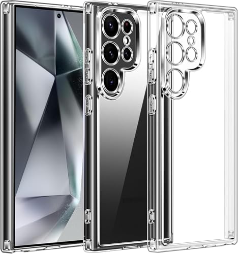 Image of DIZORO for Samsung Galaxy S24 Ultra 5g Case Clear,[30X Anti-Yellowing] Galaxy S24 Ultra Phone Case with Hard Back & Soft Edge,[15FT Mil-Grade Protection] Shockproof Case for Galaxy S24 Ultra