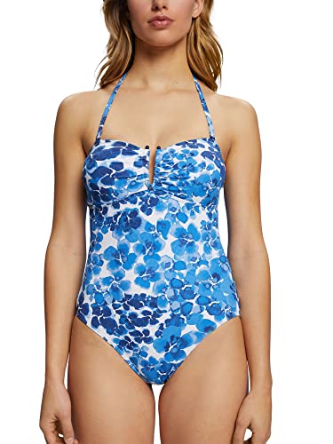 ESPRIT Damen Sabang Beach Rcs Padded Swimsuit Badeanzug, Blue 3, 42