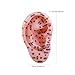 misppro Human Ear Acupoint Model PVC Auricular Acupoint Massage Practice Tool for Nursing Demonstration and Teaching Aid 3.94x6.89 Inch