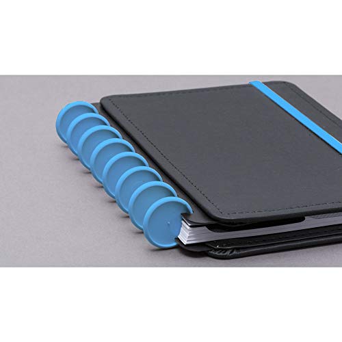 Discos Para Caderno Inteligente, CI312014, Grande, 31 mm, Azul Atlântico, Com 12 Unidades