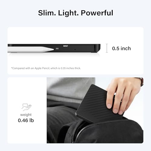 Image of Amicool External USB-C USB 3.0 CD /DVD Drive Burner + /-RW, Ultra-Slim Portable DVD Player Writer Reader for Mac iMac MacBook, Windows 11 /10 /8 Linux, Laptop Desktop PC Computer Optical Drive