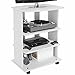 BAKAJI Mobile TV in Legno MDF con 3 Ripiani Porta Console Videogiochi DVD e 4...