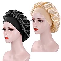 2 Piu00e8ces Bonnet Satin Cheveux Nuit, Bonnet En Soie Pour Cheveux Nuit, Bonnet Nuit Satin Pour Femmes, Bonnet En Satin Pour L[x52] - Au Quotidien