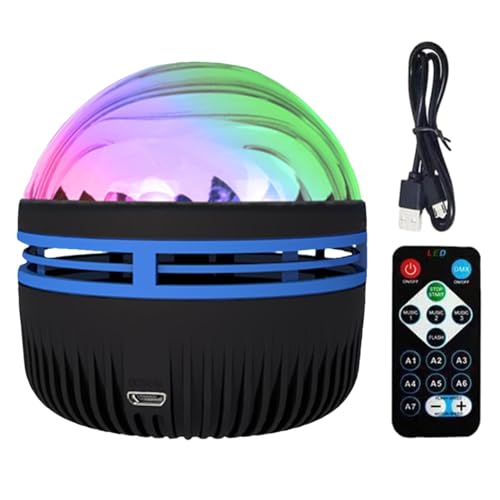 Lampe De Projection De Galaxie D'aurores Boréales, Projecteur De Ci-el Étoilé LED pour Enfant, Projecteur LED De Vagues D'océan, Veilleuse avec Télécommande pour La Décoration De Chambre d'enfant