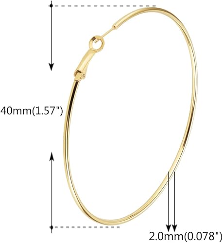 Miniatura 3 de Juego de 3 pares de aretes de aro grandes para mujer, chapado en oro rosa de 14 quilates, de acero inoxidable chapado en oro rosa, para mujeres y