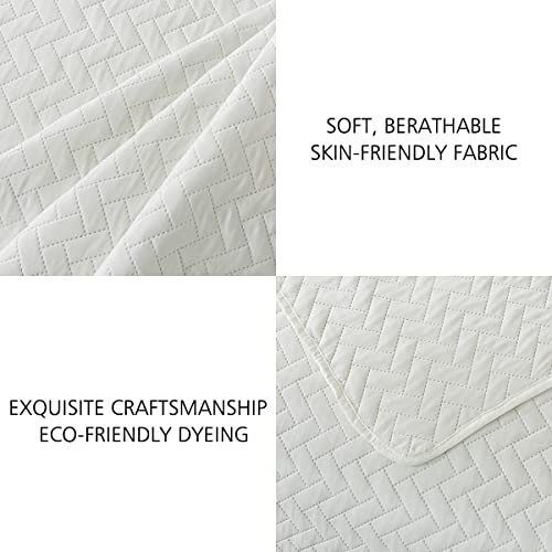 Jml Queen Quilt Set, 3 Piece Bedspread Coverlet With Shams - Soft Brushed Microfiber, Lightweight Hypoallergenic All-Season Quilt, 88" X 92" #TOP2