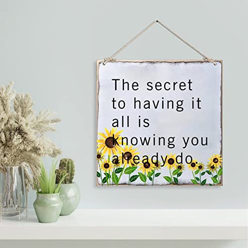 Plaque en bois motif tournesol à offrir pour une crémaillère réussie - 4
