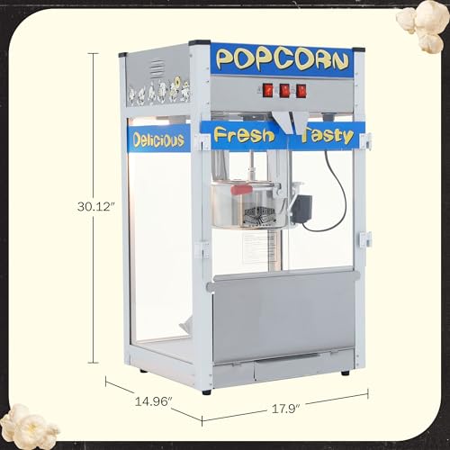 Image of Great Northern Popcorn Pop Heaven 12oz Popcorn Machine, Blue