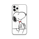 Original y con Licencia Oficial Snoopy Funda de teléfono móvil para iPhone 11 Pro MAX Adaptación óptima a la Forma del Smartphone, Funda Protectora de Silicona