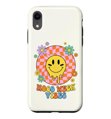 HOCO Week Vibes Drippy Smile Eye Paint Wavy Retro Homecoming Case for iPhone XR