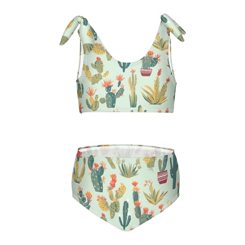 KLL Western Cactus Plant Plants Sage Girls' Two Piece Bikini Sets Quick-Dry Swimming Swimwear Swimsuit - Main Image