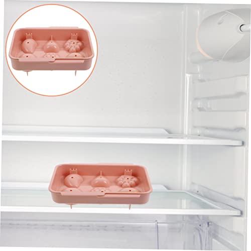 Molde para cubos de hielo con diseño de fruta color rosa miniatura 7