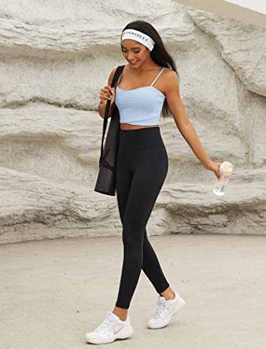 TNNZEET 7 Pack Leggings for Women - High Waisted Yoga Pants with Pockets Black Leggings Women Full Length & Capri