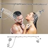 Perfecto para parejas o duchas compartidas: nuestro cabezal de ducha doble para parejas está diseñado para parejas, familias y baños compartidos. Permite que dos personas se duchen al mismo tiempo con un montón de flujo de agua, por lo que no más luchar por el espacio o el agua. Disfruta de una ducha cómoda y eficiente juntos tanto si eres una pareja como con miembros de la familia. Es la solución perfecta para espacios de ducha compartidos.