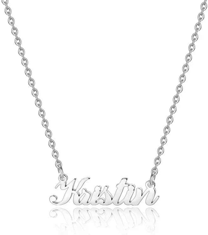 Hidepoo Kristin Jewelry Necklace – Personalized Name Pendant Necklace, Dainty Kristin Name Necklace Chain Jewelry Gifts for Women