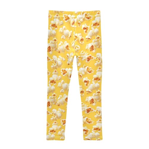 Butter Popcorn Girls Leggings,Workout Leggings for Girls Toddler Athletic Legging Size for 3-10T2