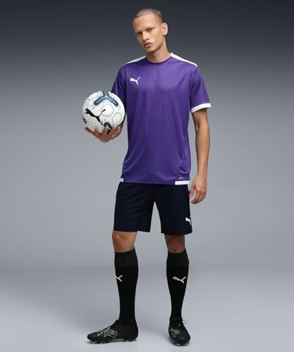 Image of Puma Men's teamLIGA Football Jersey | Lightweight and Sweat Proof Polyester Sports Crew Neck Training T-Shirt for Men | Breathable Athletic T-Shirt for Football & Sports