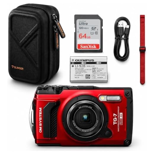 OM System Tough TG-7 Waterproof Camera Bundle