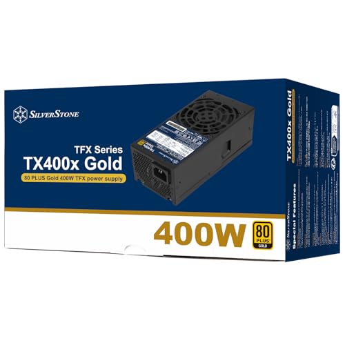 Image of SilverStone Technology TX400x Gold 80 Plus Gold 400W TFX Power Supply, SST-TX400-GF