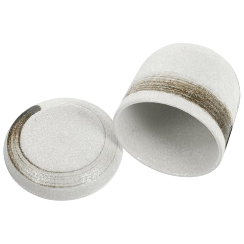 UTHCLO Olla de Cerámica para Estofado 1 Persona Forma Nido de Pájaro, Cuenco Humeante Color Claro para Cocina Doméstica, Taza de Sopa Resistente y Apta para Vitrocerámica