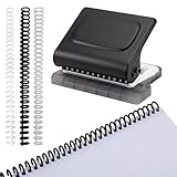 KIT DE RELIURE COMPLET:Le kit comprend 1 relieuse manuelle et 12 anneaux de reliure en plastique multicolores (4 noirs, 4 blancs, 4 transparents). Vous pouvez créer immédiatement vos carnets, agendas ou dossiers personnalisés sans accessoires supplémentaires.