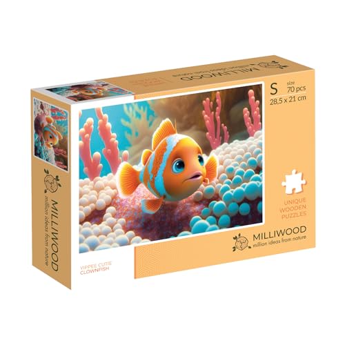 Milliwood Yuppie Cutie Series, Clownfish, Jigsaw Puzzles with an Adorable Artwork, Entertainment for the Whole Family - Image 3