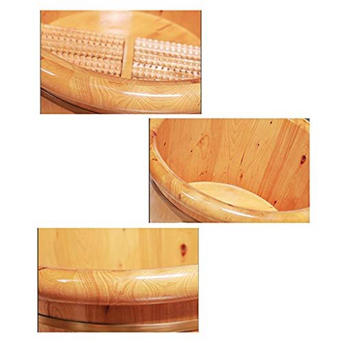 Tina de madera para spa de pies, bacinilla de cedro miniatura 7