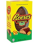 REESE'S Milk Chocolate and Peanut Butter Egg, Easter Candy, 6 oz Gift Boxes (6 Count)