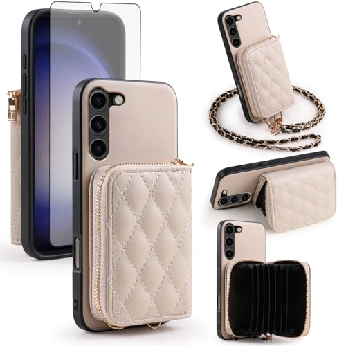 Étui portefeuille pour Samsung Galaxy S23 Plus 5G avec porte-cartes