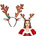 TOYMYTOY Christmas Headband Reindeer Antler Hair Hoop Headpiece for Christmas Party