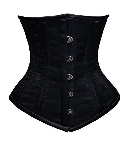 luvsecretlingerie Heavy Duty 18/26 Double Steel Boned Waist Training Cincher Waspie Underbust Tight Shaper Corset